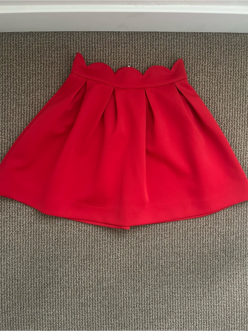 Red Flare Skirt